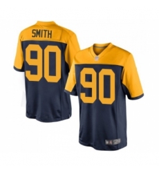 Youth Green Bay Packers #90 Za'Darius Smith Limited Navy Blue Alternate Football Jersey