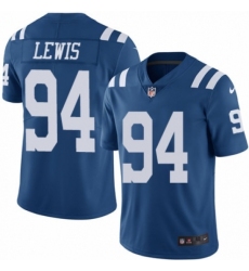 Men's Nike Indianapolis Colts #94 Tyquan Lewis Elite Royal Blue Rush Vapor Untouchable NFL Jersey