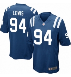 Men's Nike Indianapolis Colts #94 Tyquan Lewis Game Royal Blue Team Color NFL Jersey