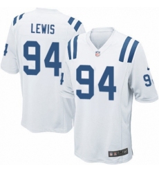 Men's Nike Indianapolis Colts #94 Tyquan Lewis Game White NFL Jersey