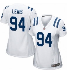 Women's Nike Indianapolis Colts #94 Tyquan Lewis Game White NFL Jersey