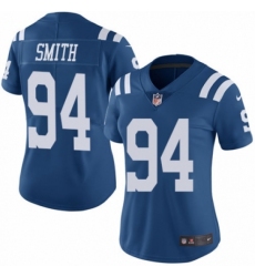 Women's Nike Indianapolis Colts #94 Tyquan Lewis Limited Royal Blue Rush Vapor Untouchable NFL Jersey