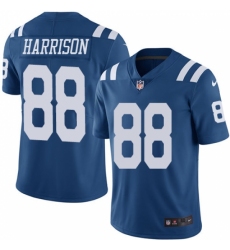 Men's Nike Indianapolis Colts #88 Marvin Harrison Elite Royal Blue Rush Vapor Untouchable NFL Jersey