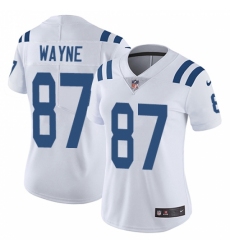 Women's Nike Indianapolis Colts #87 Reggie Wayne Elite White NFL Jersey