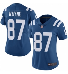 Women's Nike Indianapolis Colts #87 Reggie Wayne Royal Blue Team Color Vapor Untouchable Limited Player NFL Jersey