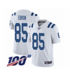 Men's Indianapolis Colts #85 Eric Ebron White Vapor Untouchable Limited Player 100th Season Football Jersey