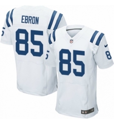 Men's Nike Indianapolis Colts #85 Eric Ebron Elite White NFL Jersey