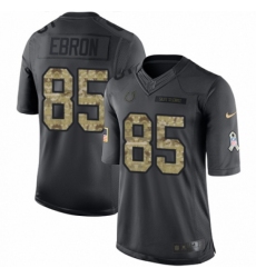 Men's Nike Indianapolis Colts #85 Eric Ebron Limited Black 2016 Salute to Service NFL Jersey