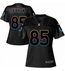 Women's Nike Indianapolis Colts #85 Eric Ebron Game Black Fashion NFL Jersey