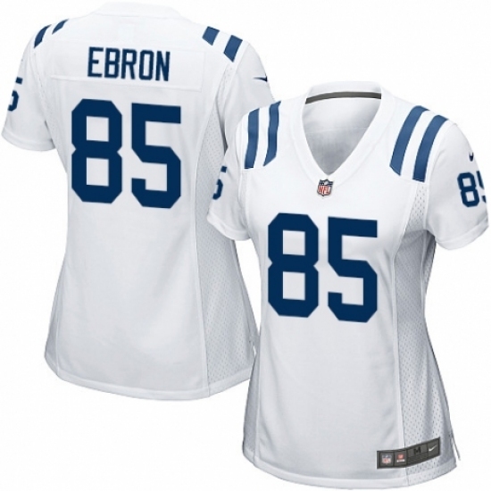 Women's Nike Indianapolis Colts #85 Eric Ebron Game White NFL Jersey Women's Nike Indianapolis Colts #85 Eric Ebron Game White NFL Jersey