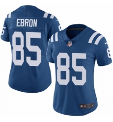 Women's Nike Indianapolis Colts #85 Eric Ebron Royal Blue Team Color Vapor Untouchable Elite Player NFL Jersey