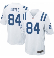 Men's Nike Indianapolis Colts #84 Jack Doyle Game White NFL Jersey