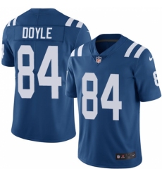 Men's Nike Indianapolis Colts #84 Jack Doyle Royal Blue Team Color Vapor Untouchable Limited Player NFL Jersey