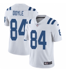 Men's Nike Indianapolis Colts #84 Jack Doyle White Vapor Untouchable Limited Player NFL Jersey