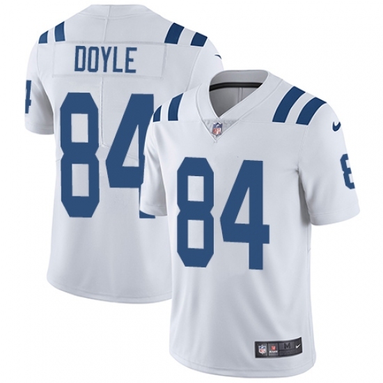 Men's Nike Indianapolis Colts #84 Jack Doyle White Vapor Untouchable Limited Player NFL Jersey Men's Nike Indianapolis Colts #84 Jack Doyle White Vapor Untouchable Limited Player NFL Jersey