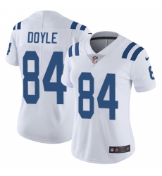 Women's Nike Indianapolis Colts #84 Jack Doyle Elite White NFL Jersey