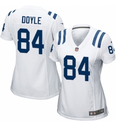 Women's Nike Indianapolis Colts #84 Jack Doyle Game White NFL Jersey