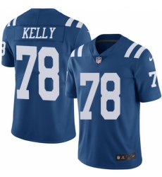 Men's Nike Indianapolis Colts #78 Ryan Kelly Limited Royal Blue Rush Vapor Untouchable NFL Jersey