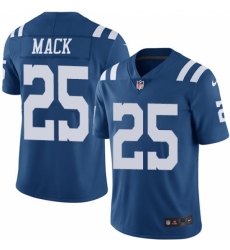 Men's Nike Indianapolis Colts #25 Marlon Mack Elite Royal Blue Rush Vapor Untouchable NFL Jersey