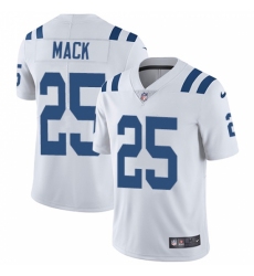 Men's Nike Indianapolis Colts #25 Marlon Mack White Vapor Untouchable Limited Player NFL Jersey