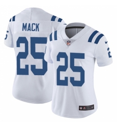 Women's Nike Indianapolis Colts #25 Marlon Mack Elite White NFL Jersey