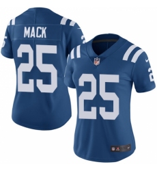 Women's Nike Indianapolis Colts #25 Marlon Mack Royal Blue Team Color Vapor Untouchable Limited Player NFL Jersey