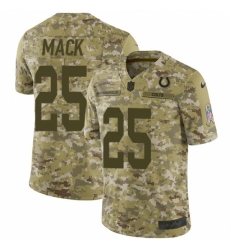 Youth Nike Indianapolis Colts #25 Marlon Mack Limited Camo 2018 Salute to Service NFL Jersey