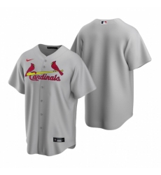 Men's Nike St. Louis Cardinals Blank Gray Road Stitched Baseball Jersey