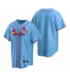 Men's Nike St. Louis Cardinals Blank Light Blue Alternate Stitched Baseball Jersey