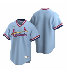 Men's Nike St. Louis Cardinals Blank Light Blue Cooperstown Collection Road Stitched Baseball Jersey