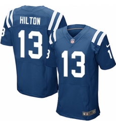 Men's Nike Indianapolis Colts #13 T.Y. Hilton Elite Royal Blue Team Color NFL Jersey