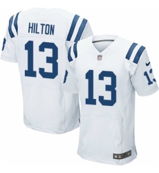 Men's Nike Indianapolis Colts #13 T.Y. Hilton Elite White NFL Jersey