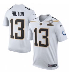 Men's Nike Indianapolis Colts #13 T.Y. Hilton Elite White Team Rice 2016 Pro Bowl NFL Jersey