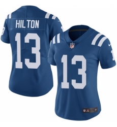 Women's Nike Indianapolis Colts #13 T.Y. Hilton Elite Royal Blue Team Color NFL Jersey