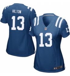Women's Nike Indianapolis Colts #13 T.Y. Hilton Game Royal Blue Team Color NFL Jersey