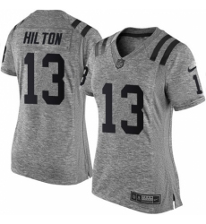 Women's Nike Indianapolis Colts #13 T.Y. Hilton Limited Gray Gridiron NFL Jersey