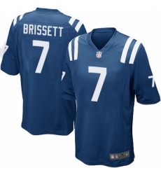 Men's Nike Indianapolis Colts #7 Jacoby Brissett Game Royal Blue Team Color NFL Jersey