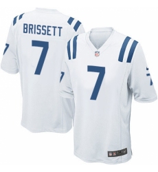 Men's Nike Indianapolis Colts #7 Jacoby Brissett Game White NFL Jersey