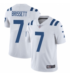 Men's Nike Indianapolis Colts #7 Jacoby Brissett White Vapor Untouchable Limited Player NFL Jersey