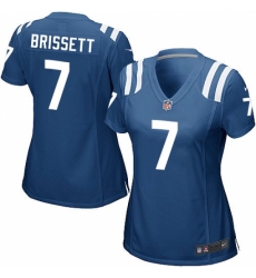 Women's Nike Indianapolis Colts #7 Jacoby Brissett Game Royal Blue Team Color NFL Jersey