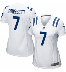 Women's Nike Indianapolis Colts #7 Jacoby Brissett Game White NFL Jersey