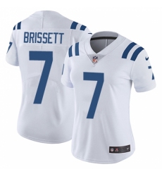 Women's Nike Indianapolis Colts #7 Jacoby Brissett White Vapor Untouchable Limited Player NFL Jersey