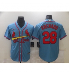 Men's St. Louis Cardinals #28 Nolan Arenado Nike Blue Alternate Official Replica Player Jersey