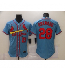 Men's St. Louis Cardinals #28 Nolan Arenado Nike Blue Jersey