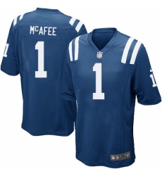 Men's Nike Indianapolis Colts #1 Pat McAfee Game Royal Blue Team Color NFL Jersey