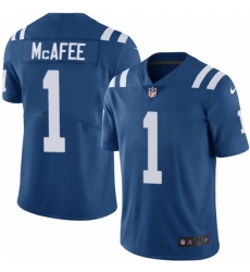 Men's Nike Indianapolis Colts #1 Pat McAfee Royal Blue Team Color Vapor Untouchable Limited Player NFL Jersey
