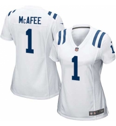 Women's Nike Indianapolis Colts #1 Pat McAfee Game White NFL Jersey