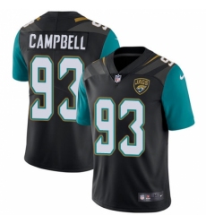 Men's Nike Jacksonville Jaguars #93 Calais Campbell Black Alternate Vapor Untouchable Limited Player NFL Jersey