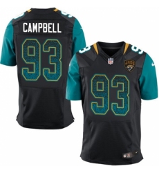Men's Nike Jacksonville Jaguars #93 Calais Campbell Elite Black Alternate Drift Fashion NFL Jersey