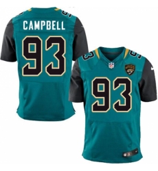 Men's Nike Jacksonville Jaguars #93 Calais Campbell Teal Green Team Color Vapor Untouchable Elite Player NFL Jersey